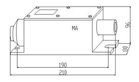 KBJ—220 型隔爆欠速開(kāi)關(guān)安裝示意圖